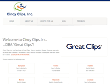 Tablet Screenshot of cincyclips.com